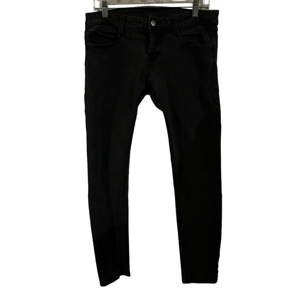 Lip Service Faded Black Button Fly Size 32x30 Goth Emo Rocker Jeans.